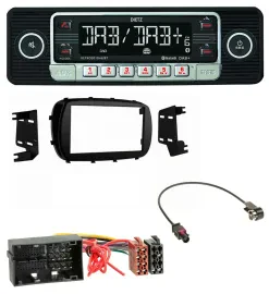 Dietz USB DAB MP3 Bluetooth Autoradio für Fiat 500X (ab 2015)