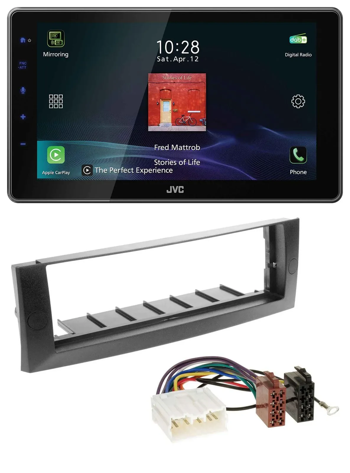 JVC DAB MP3 Bluetooth USB Autoradio für Mitsubishi Colt (2004-2008)