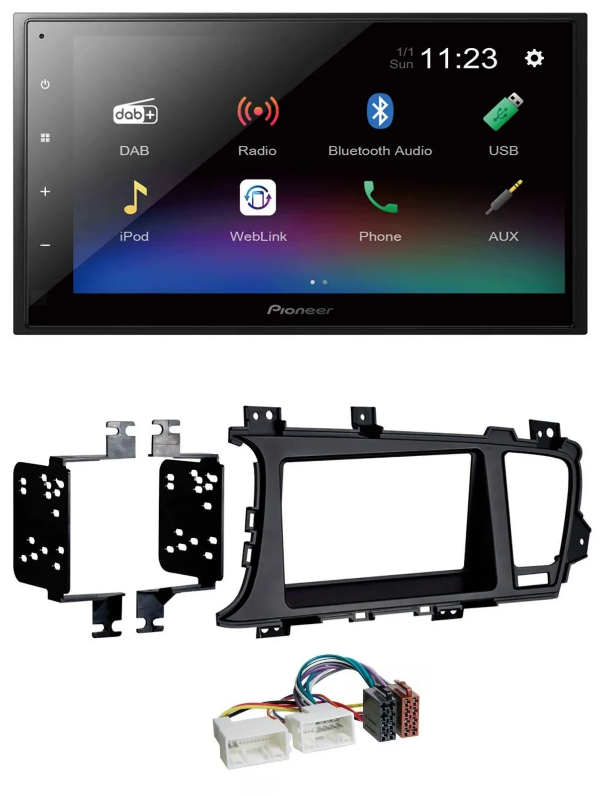 Pioneer USB Bluetooth DAB 2DIN MP3 Autoradio für Kia Optima (ab 2012)