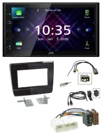 JVC DAB 2DIN MP3 Bluetooth USB Autoradio für Isuzu D-Max 2020 2021 Klavierlack