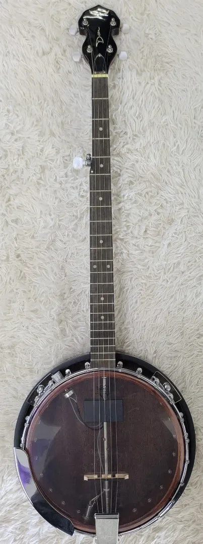 Dean Backwoods Model BW2E 5 string Electric Banjo with Mahogany Resonator