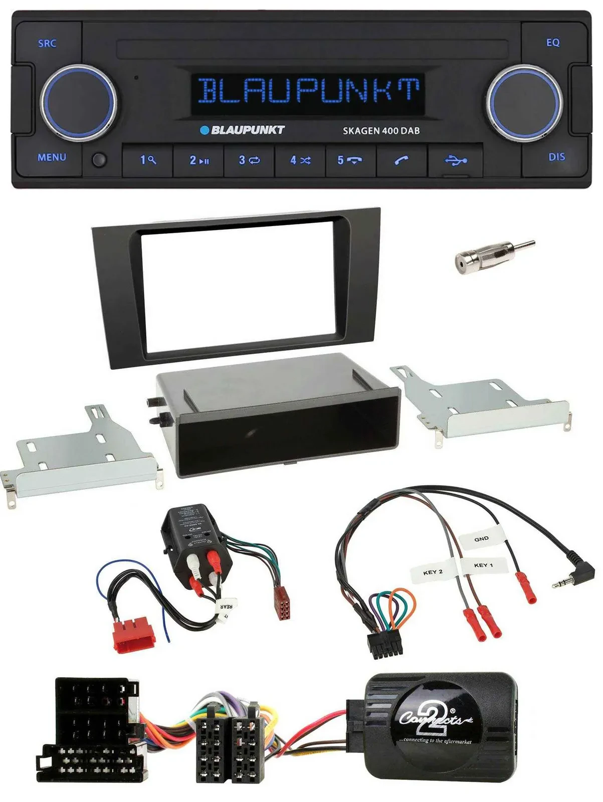 Blaupunkt DAB USB Bluetooth Lenkrad Autoradio für Audi A4 B5 1999-2001 BOSE Voll