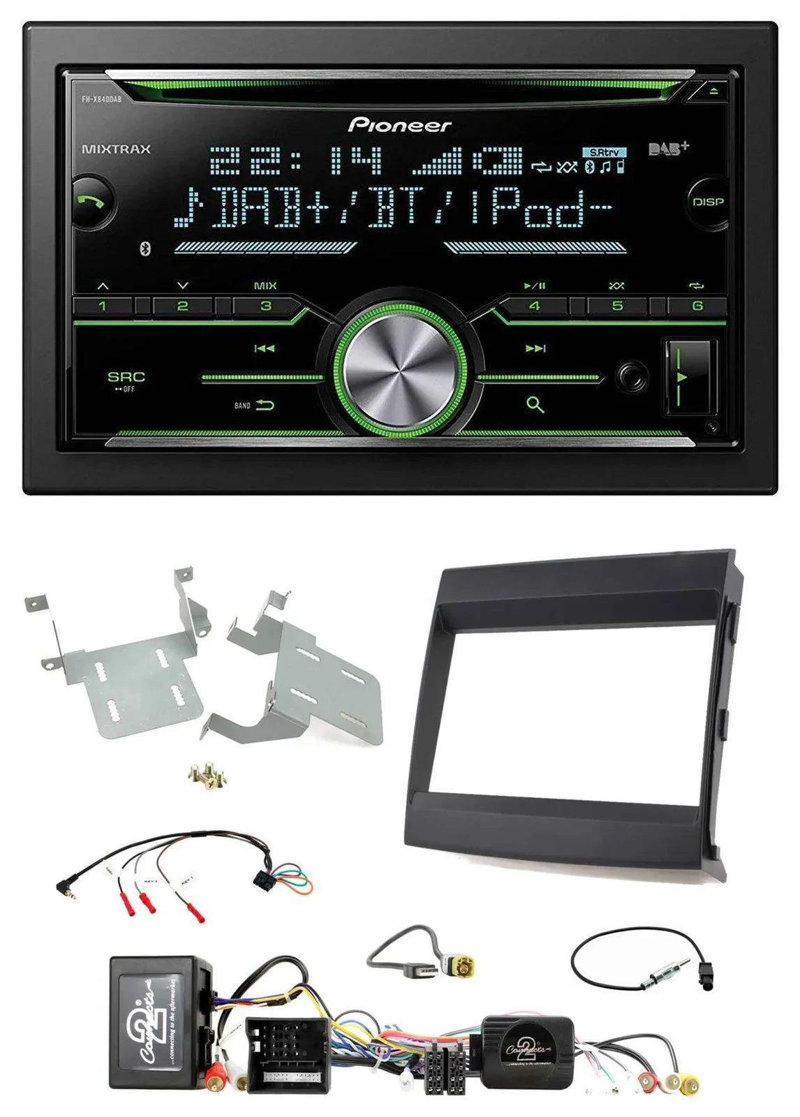 Pioneer Bluetooth Lenkrad DAB 2DIN USB CD Autoradio für Porsche Cayenne MOST-Sou