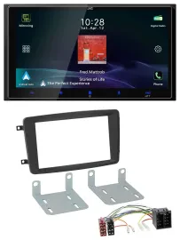 Автомагнитола для Mercedes C‑Class/CLK/Viano/Vito JVC 2DIN, USB, Bluetooth, DAB, MP3