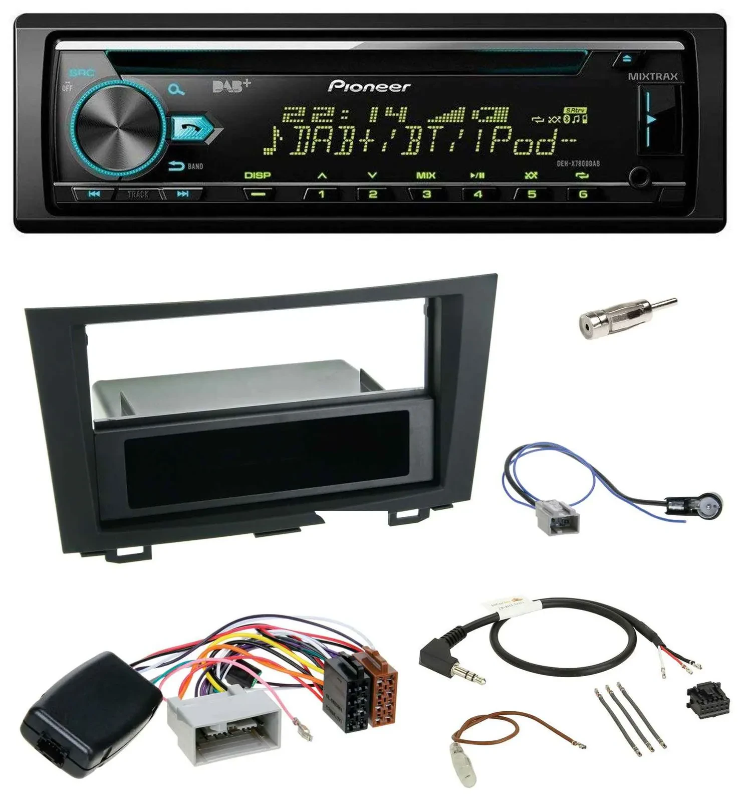 Pioneer DAB Lenkrad CD USB Bluetooth Autoradio für Honda CRV (2006-2012)