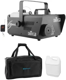 Chauvet DJ H1600 Hurricane 1600 DMX Fog Machine+Remote+Waterproof Carry Bag Case