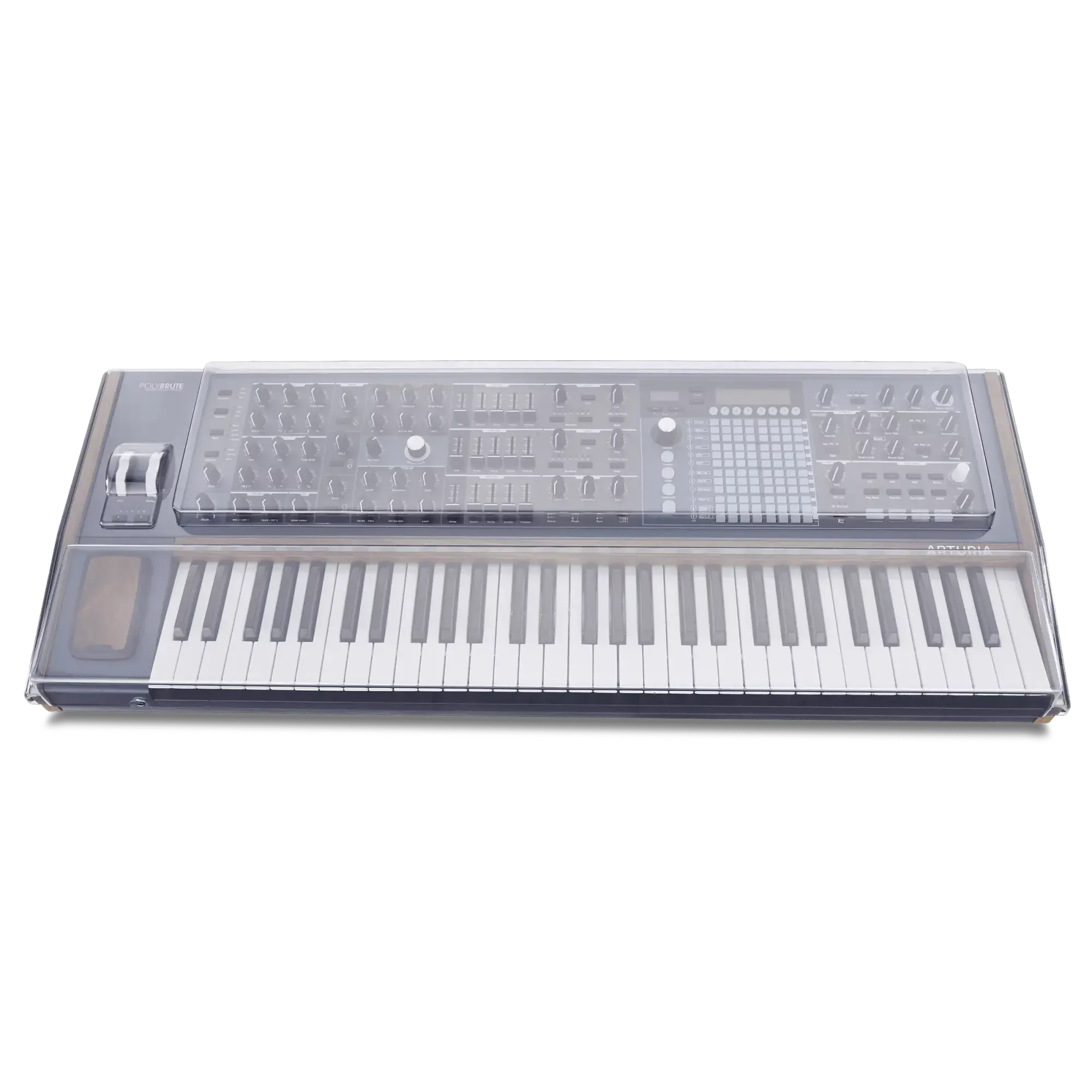 Защитная крышка для музыкального оборудования Decksaver Arturia Polybrute Transparent