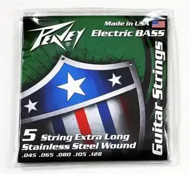 Струны для бас-гитары Peavey Balanced 5 String Bass XLS Elements 45-128