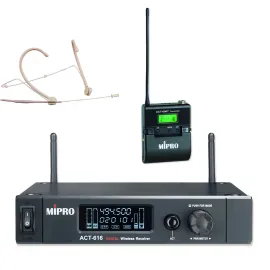 Mipro ACT-616 1-Kanalempfänger mit Taschensender und Headsetmikrofon
