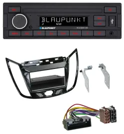 Blaupunkt MP3 AUX USB 1DIN Autoradio für Ford C-Max Kuga Klavierlack schwarz