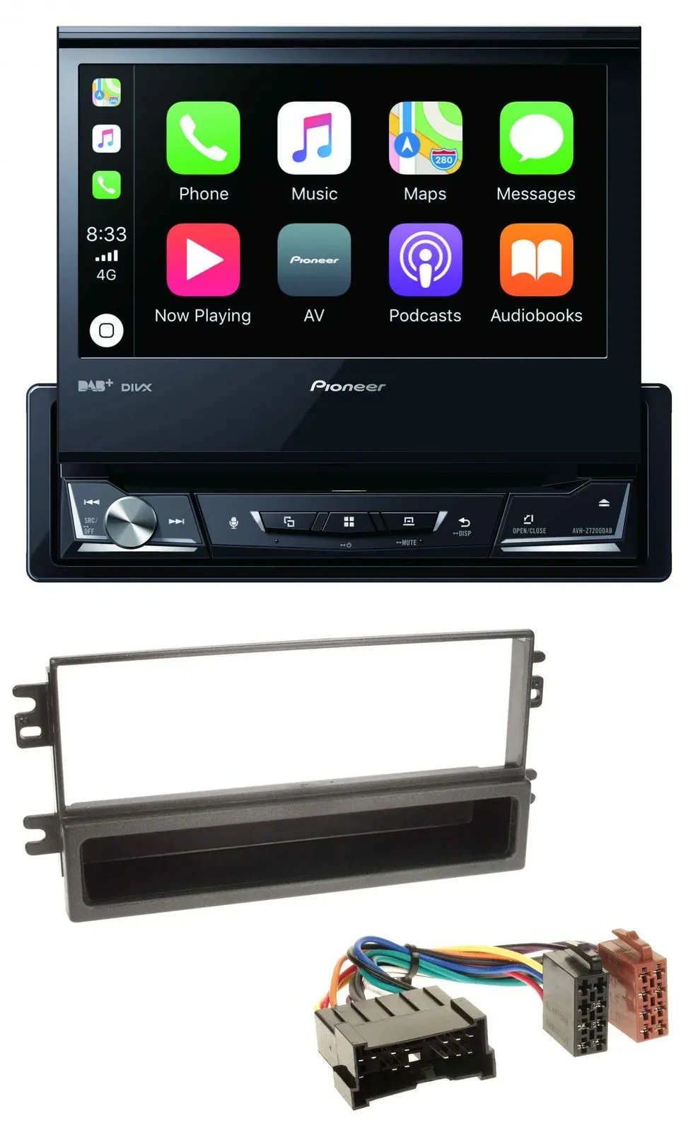 Pioneer DVD Bluetooth DAB USB MP3 Autoradio für Kia Carnival 01-06 Carens ab 03