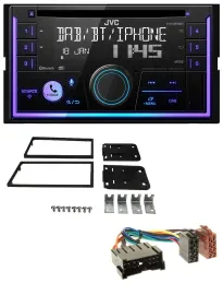 JVC MP3 USB 2DIN DAB Bluetooth CD Autoradio für Kia Carens II 2002-2006