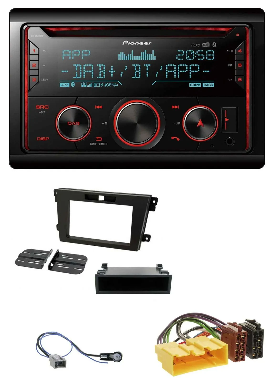 Pioneer 2DIN DAB MP3 Bluetooth USB CD Autoradio für Mazda CX-7 (2008-2010)