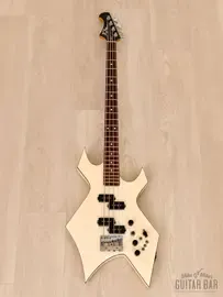 Бас-гитара B.C.Rich NJ Series Warlock Bass PP White Nikki Sixx w/gigbag Japan 1986