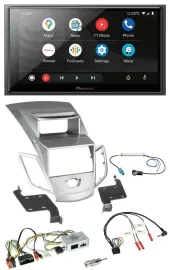 Pioneer USB 2DIN DAB Lenkrad Bluetooth Autoradio für Ford Fiesta 2010-17 Display