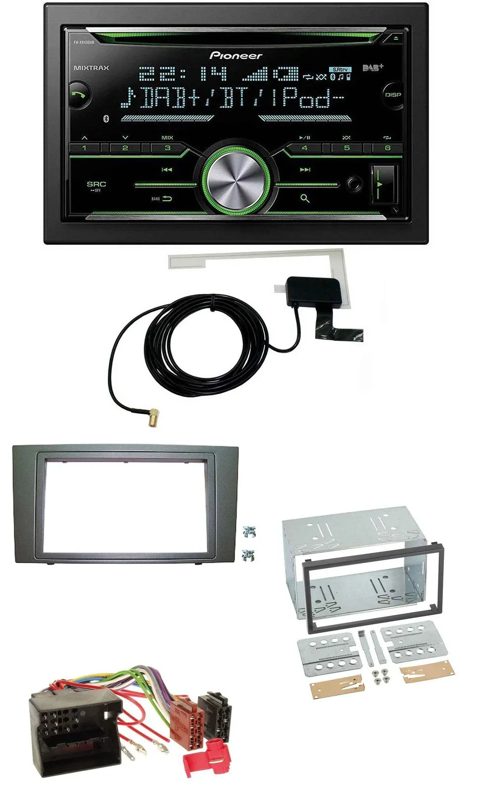 Pioneer CD USB MP3 Bluetooth 2DIN DAB Autoradio für Ford Mondeo (2003-2007)