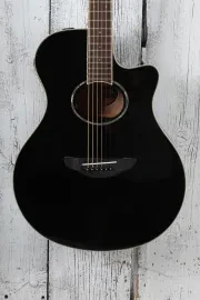 Yamaha APX Series APX600 Thinline Cutaway Acoustic Electric Guitar Black Finish