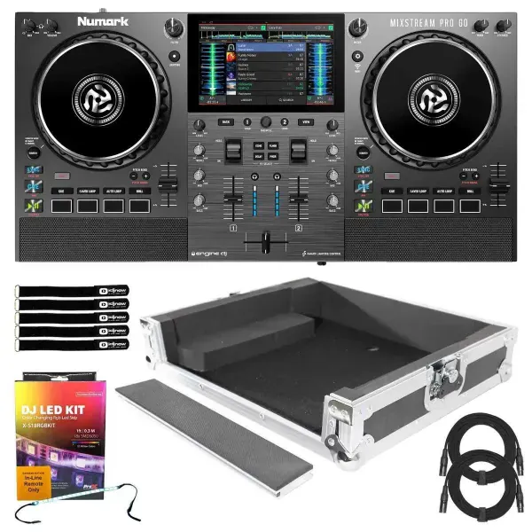 DJ-контроллер с джогом Numark MIXSTREAM PRO GO с аксессуарами