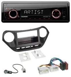 Blaupunkt SD USB 1DIN MP3 AUX Autoradio für Hyundai i10 (ab 2013)