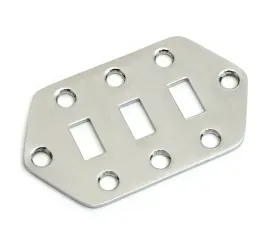 Genuine Fender Jaguar Guitar Pickup Selector Switch Control Cover Plate - Chrome