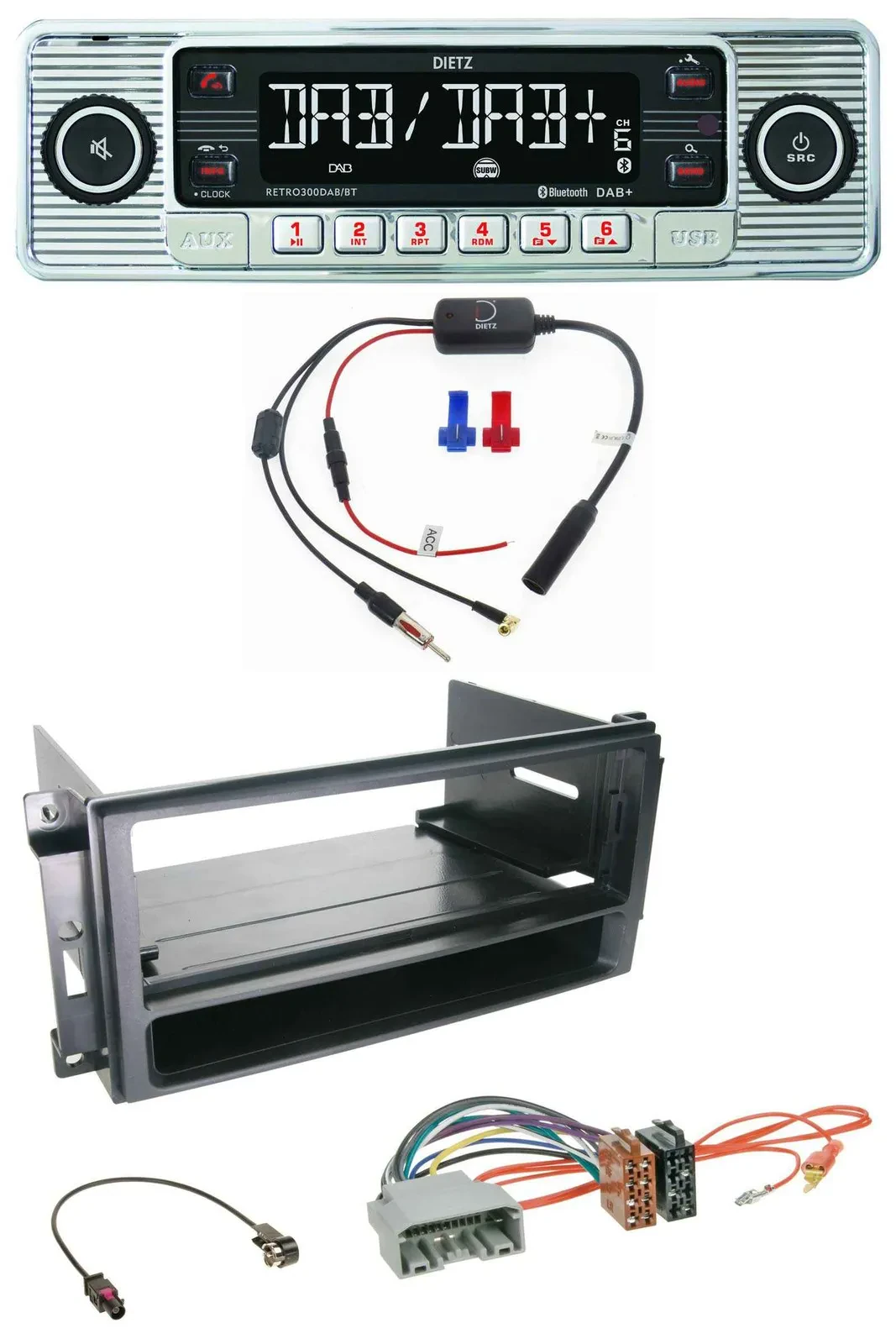 Dietz DAB USB MP3 Bluetooth Autoradio für Chrysler 300C Sebring Dodge Avenger Ni