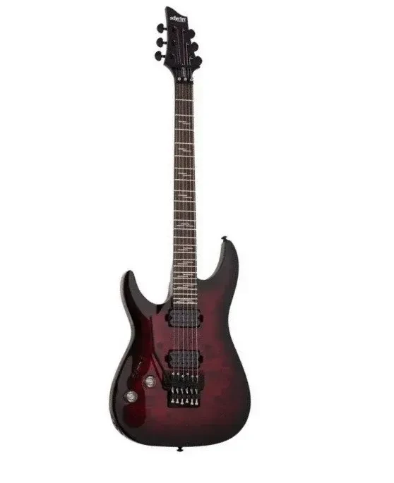 Электрогитара Schecter Omen Elite-6 Floyd Rose Left-Handed Black Cherry Burst