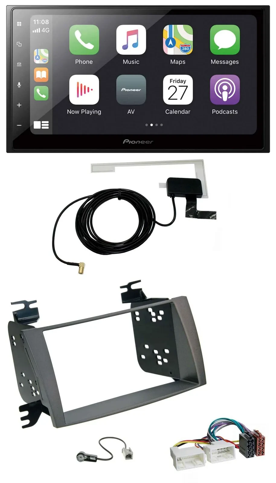 Pioneer USB MP3 2DIN Bluetooth DAB Autoradio für Hyundai Sonata (ab 2009)