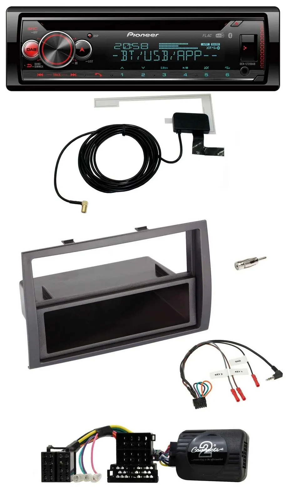 Pioneer DAB CD Lenkrad USB Bluetooth Autoradio für Citroen Jumper Peugeot Boxer