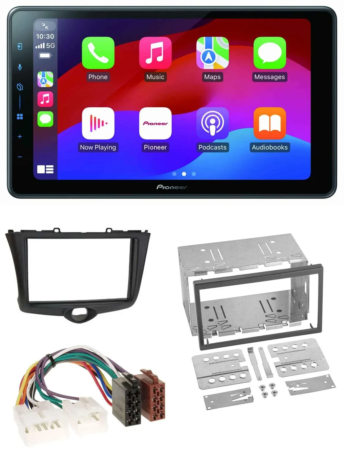 Автомагнитола Pioneer 2-DIN, Bluetooth, USB, MP3, DAB для Toyota Yaris (2003–2005)