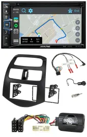 Автомагнитола для Chevrolet Spark Alpine KLM 201 2DIN, DAB, TMC, Bluetooth, USB, навигация