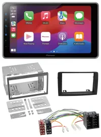 Pioneer MP3 USB DAB Bluetooth 2DIN Autoradio für Fiat Idea ab 05 schwarz