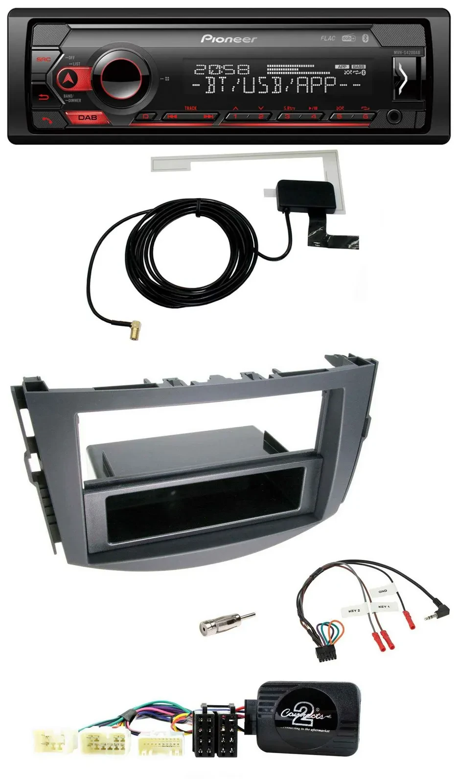 Pioneer DAB USB Lenkrad Bluetooth Autoradio für Toyota RAV-4 2006-2011