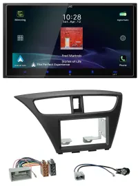 JVC USB Bluetooth 2DIN DAB MP3 Autoradio für Honda Civic Hatchback ab 12