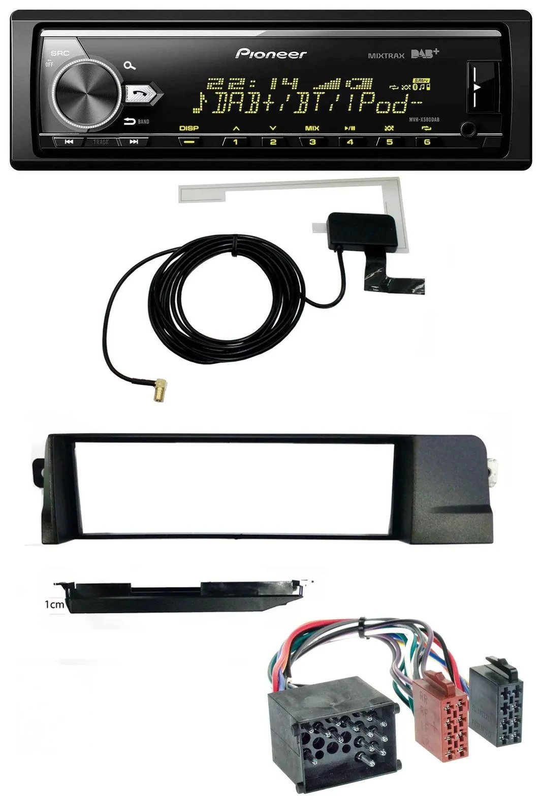 Автомагнитола для BMW 3 Series E46 Pioneer Bluetooth, DAB, USB, MP3