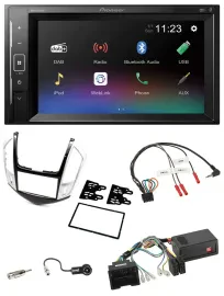 Автомагнитола для Chevrolet Cruze (2011–2016) Pioneer 2DIN, DAB, Bluetooth, USB