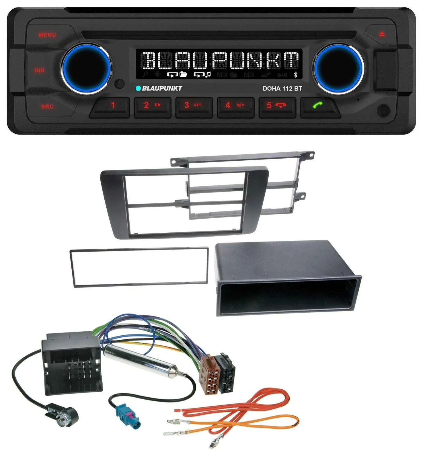 Автомагнитола для Skoda Octavia II (2004–2013) и Yeti Blaupunkt Bluetooth, USB, CD, MP3, AUX