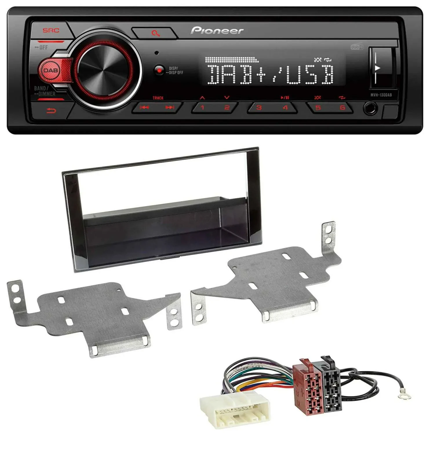 Автомагнитола Pioneer 1DIN DAB USB AUX MP3 для Nissan Juke (с 2014)