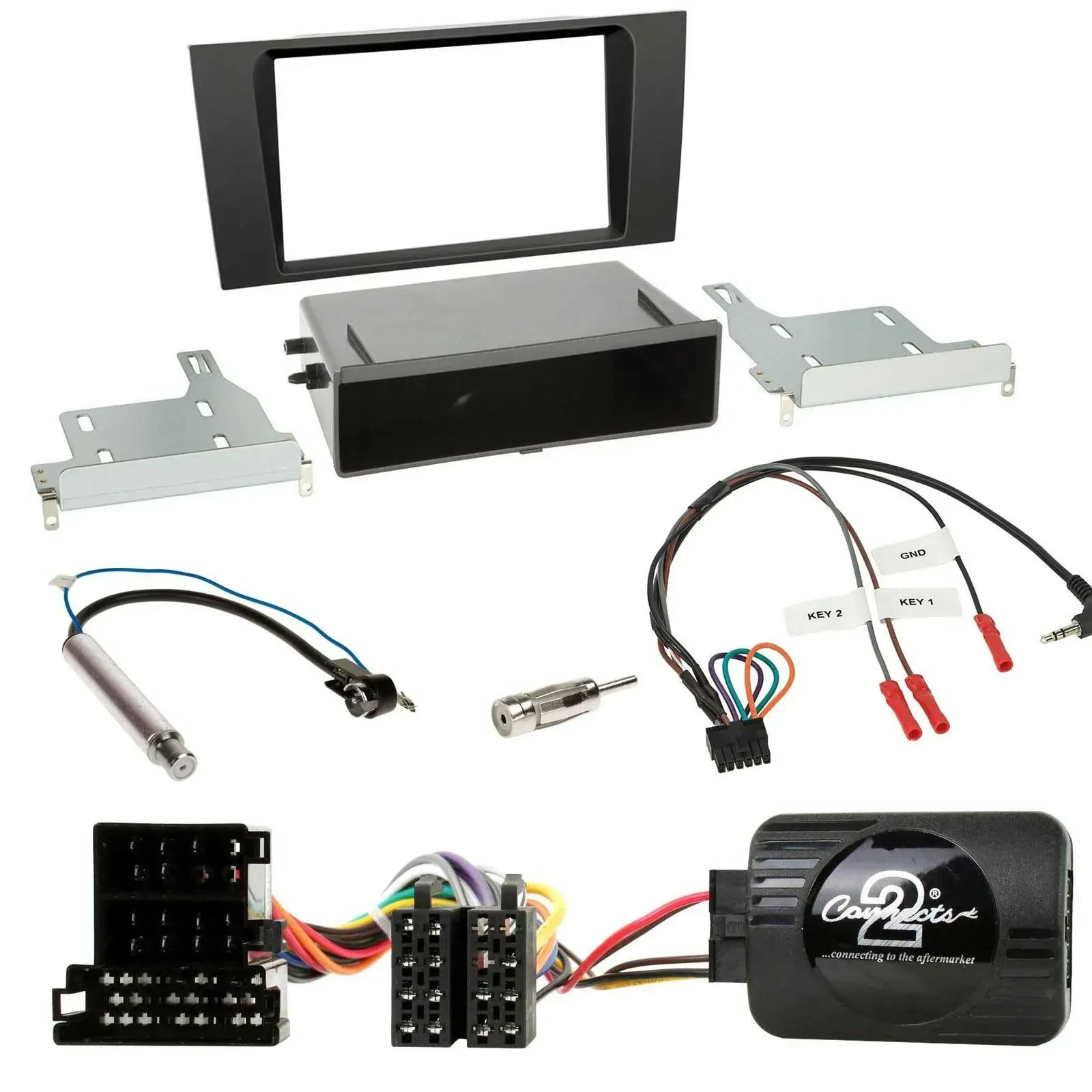 Einbauset Lenkradadapter DIN Autoradio für Audi A4 B5 1999-2001