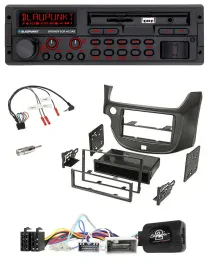 Blaupunkt SD Lenkrad USB Bluetooth DAB Autoradio für Honda Jazz ab 2014 dunkelgr
