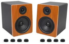 Активный студийный монитор Rockville APM6C Wood с подставками (пара)