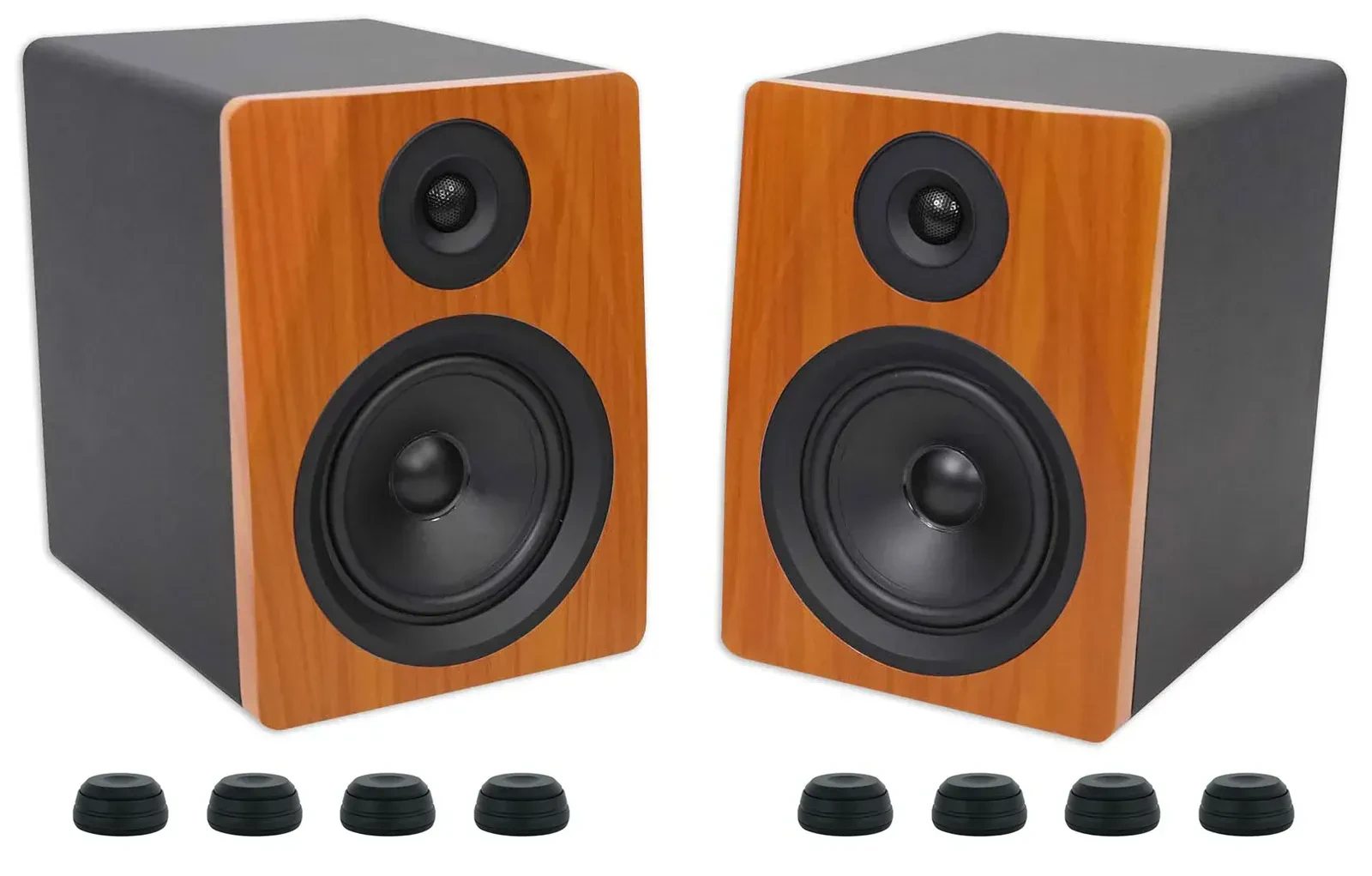 Активный студийный монитор Rockville APM6C Wood с подставками (пара)