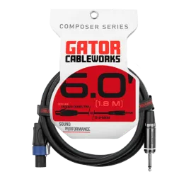 Коммутационный кабель Gator GCWC-SPK-06-1TL Composer Series Black 1.8 м