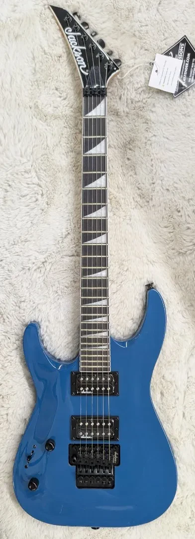 Jackson JS32L DKA Dinky LeftHanded Bright Blue Floyd Rose Electric Guitar - DEMO