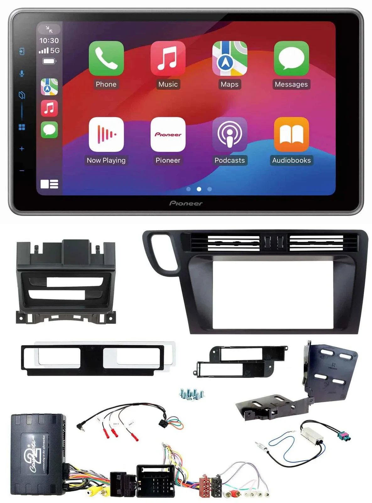 Pioneer Lenkrad USB DAB Bluetooth 2DIN Autoradio für Audi Q5 08-17 8R Infoadapte