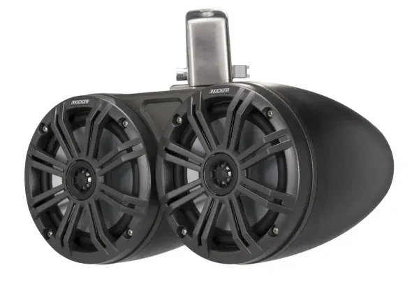 2) Kicker KMTC65 6.5" 130W RMS KMTC Series Marine Audio Speaker System