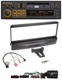 Автомагнитола Pioneer DAB USB Bluetooth для Ford Mondeo 2000–2002, поддержка управления на руле, чёрная