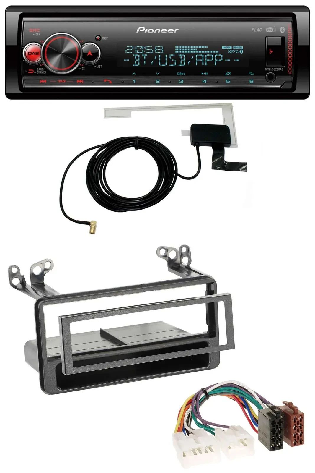 Pioneer Bluetooth DAB USB MP3 Autoradio für Toyota MR2, RAV4, Yaris Verso