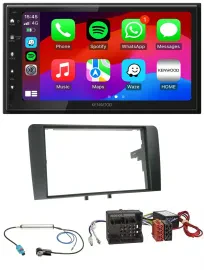 Kenwood MP3 USB DAB 2DIN Bluetooth Autoradio für Audi A3 8P 2003-2012 Aktivsyste