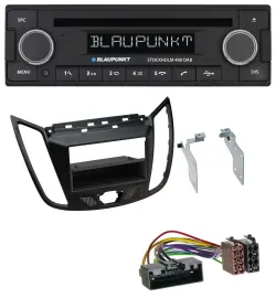 Blaupunkt MP3 Bluetooth DAB CD USB Autoradio für Ford C-Max Kuga matt schwarz