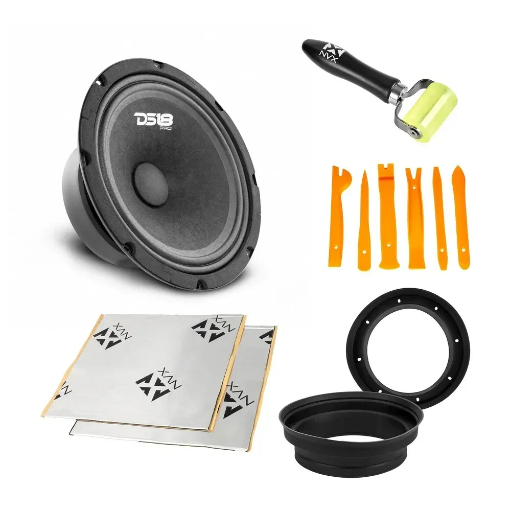 Среднечастотный динамик DS18 PRO-GM8 8" 8 Ом 190W RMS (набор, пара) с аксессуарами